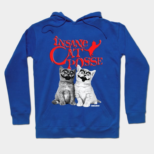 Insane cat pose Hoodie by darklordpug